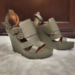 Givenchy Spring Forest Green Heels 38.5